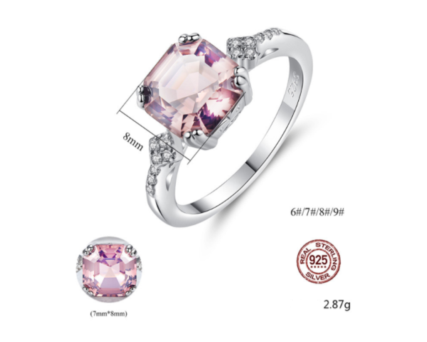 925 Silver Morgan Stone Gemstone Ring Jewelry - Image 2