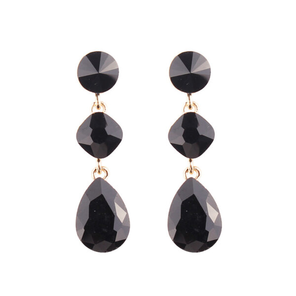Women's Drop Shape Glass Gemstone Earrings - Image 10