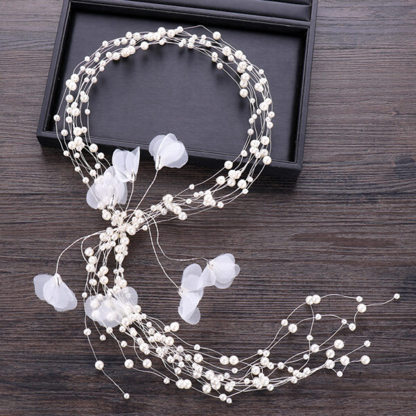 Bridal Headdress Handmade Pearl Fairy Hairband Super Fairy - Image 4