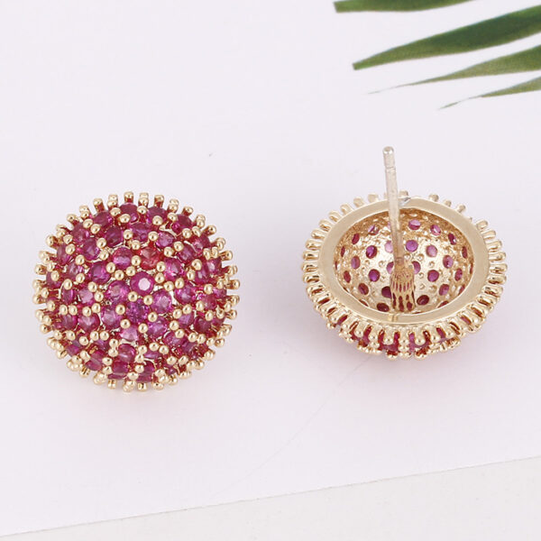 Women's Refined Stylish And Versatile Fine Zircon-embedded Earrings - Image 8