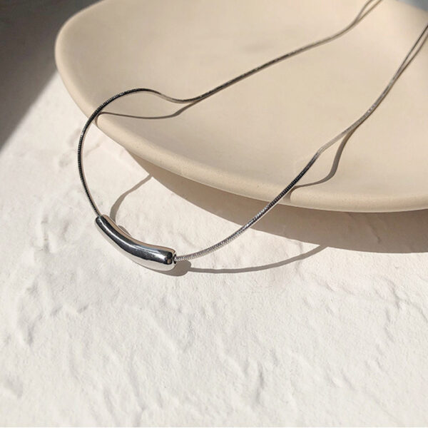 925 Sterling Silver Eggplant Necklace For Women - Image 5