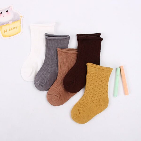 Set of 5 Baby Cotton Socks for Girls - Image 3