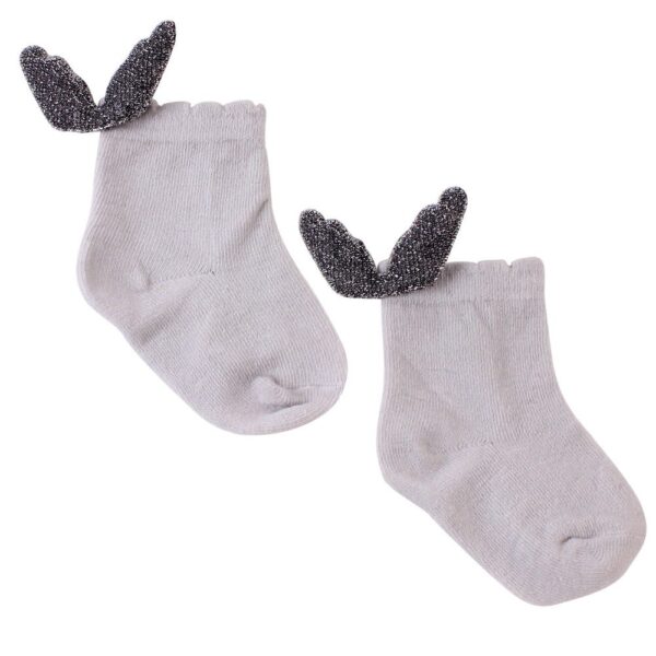 Cute Soft Cotton Socks with Wings - Image 3