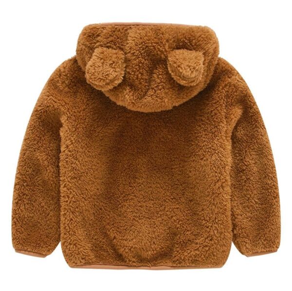 Fleece Baby Coat with Bear Ears - Image 6