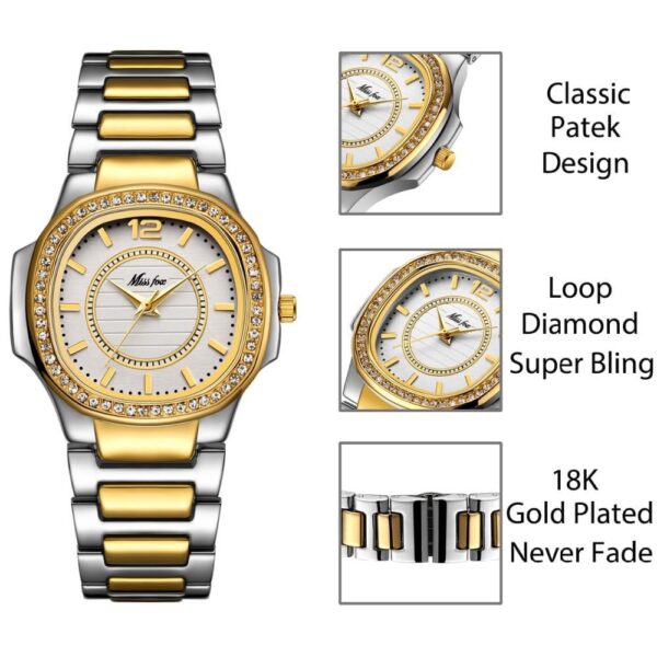 Women's Luxury Crystal Dial Watches - Image 2