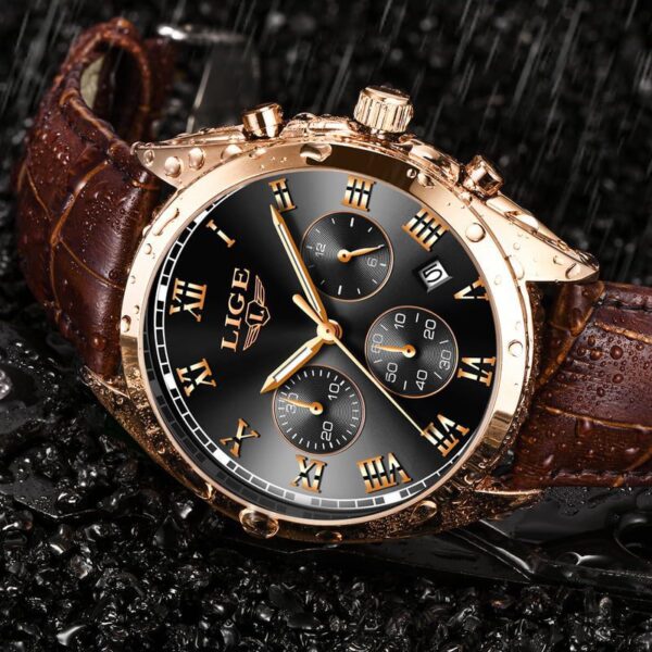 Men's Luxury Waterproof 24 Hour/Date Quartz Watch