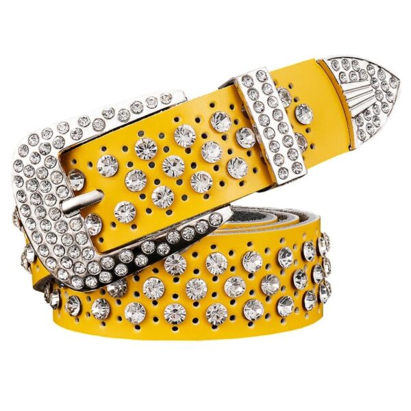 Women's Rhinestones Decorated Belt - 115 cm / 45.28 inch