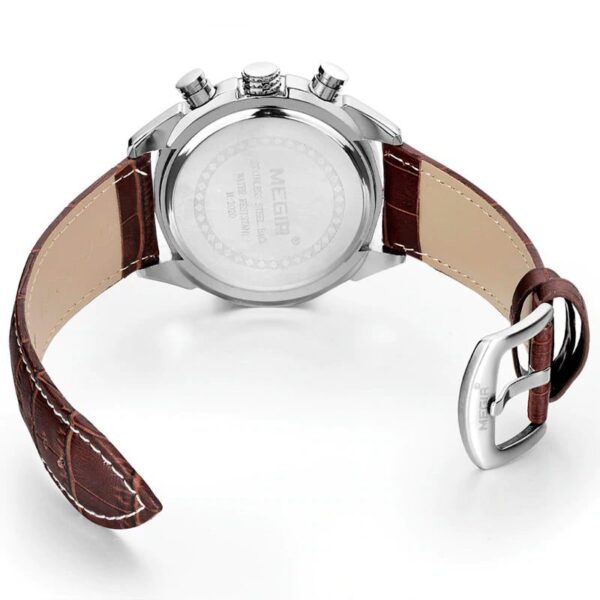 Quartz Wristwatches for Men with Leather Strap and Chronograph - Image 5