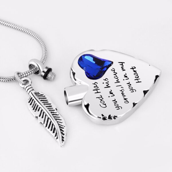 Memorial pendant with rhinestones - Image 5