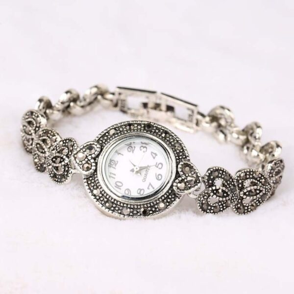 Women's Crystal Heart Bracelet Watches - Image 3