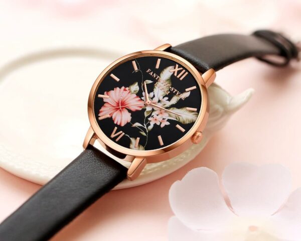 Rose Flower Dial Design Women's Watches - Image 5