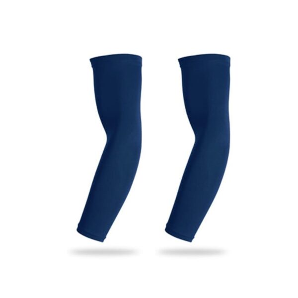 Solid Color Compression Arm Sleeve - Navy, M