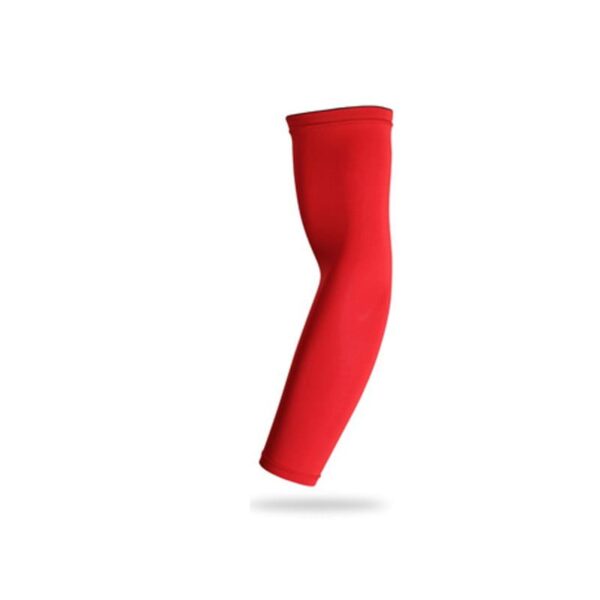 Solid Color Compression Arm Sleeve - 1 Piece Red, XXL