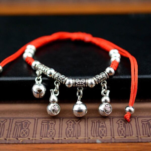 Bell Bracelet Retro Men's And Women's Foot Chain Knitting - Image 4
