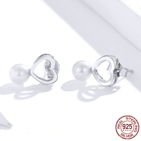 Drop Earrings Fine Jewelry Female Drop Earrings with Pearls Earrings 925 Sterling Silver Jewelry Mother's Day Gift SCE006 - Image 2