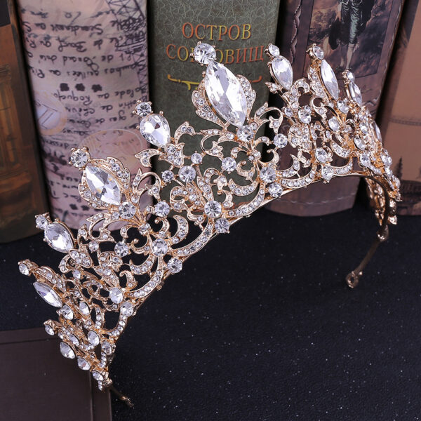 Baroque Crown Wedding Diadem Dress Accessories - Image 3