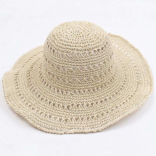 Summer Autumn Hats For Women Retro Flat Drooping Hat - Image 5