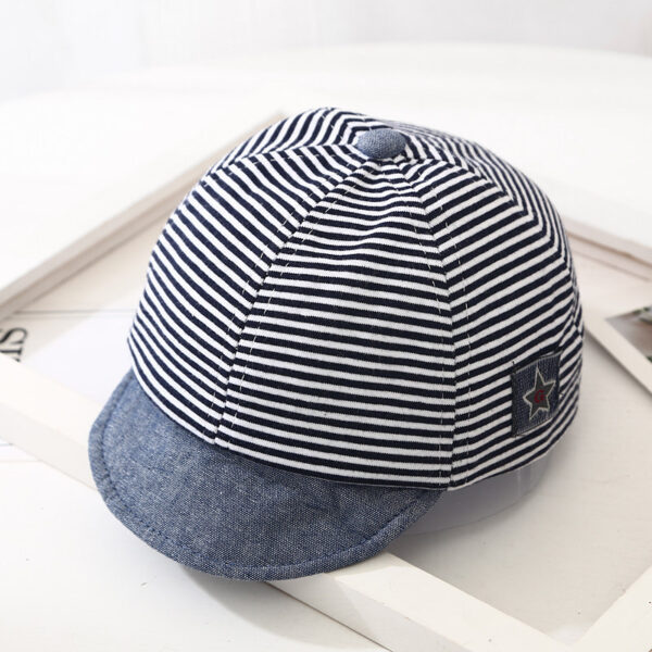 Baby Hats Spring And Autumn Boys And Girls Baby Caps Summer Thin Soft Tongue Breathable Sunscreen Visor Baseball Cap Tide - Image 3