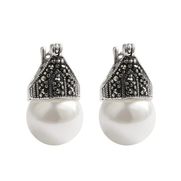 Lotus Fun Real 925 Sterling Silver Natural Mother Of Pearl Earrings Fine Jewelry Vintage Fashion Drop Earrings For Women Brincos - Image 5