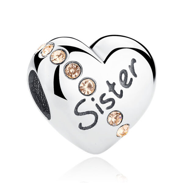 Heart-shaped Combination Silver Beads - Image 4