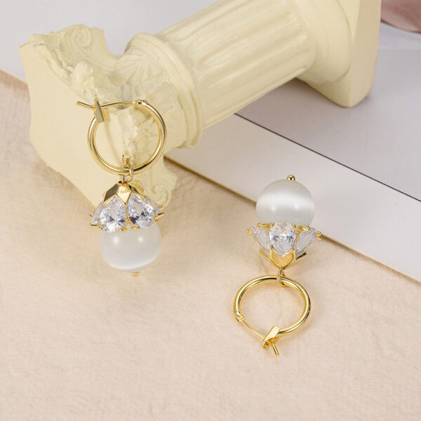 Opal Butterfly Stud Earrings Women - Image 2