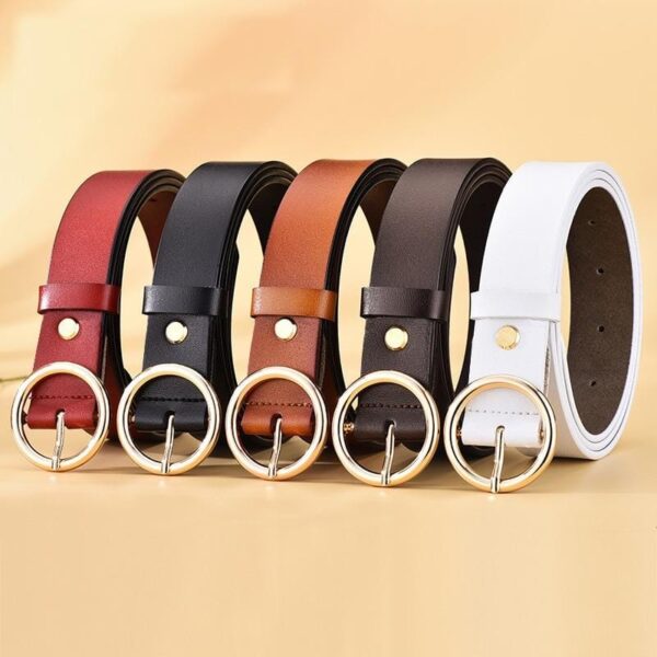 PU Leather Classic Length with Round Shaped Buckle - Image 2