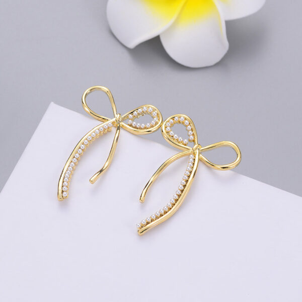 Earrings Simple Temperament Inlaid Pearl Ear Hook Earrings - Image 7