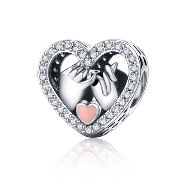 Heart-shaped Combination Silver Beads - Image 8