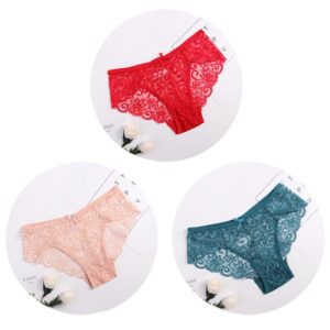 Women's Floral Lace Panties Set