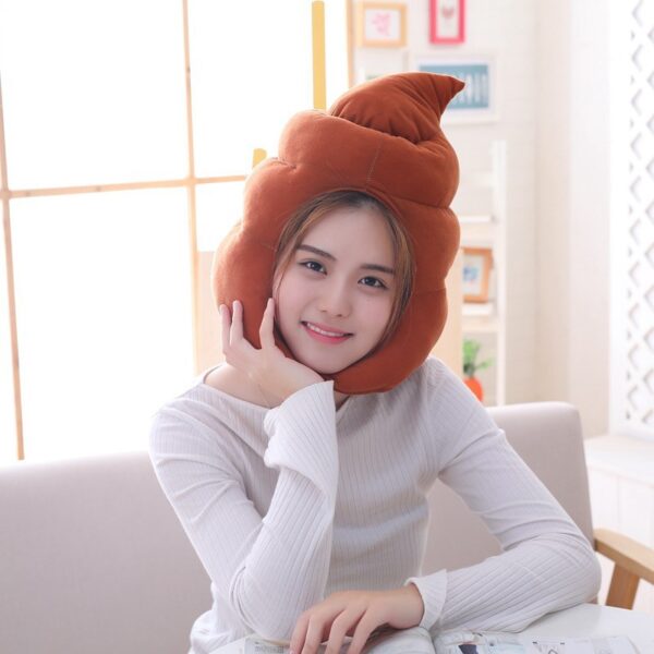 Cute Plush Stool Headgear Hat Photo Prop Plush Headgear