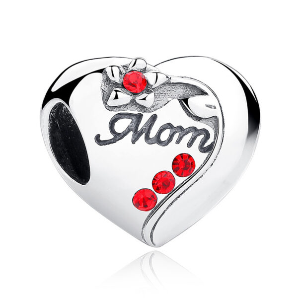 Heart-shaped Combination Silver Beads - Image 2
