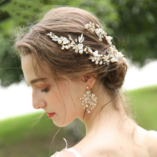 Bridal Wedding Jewelry Pearl Hair Clip - Image 4