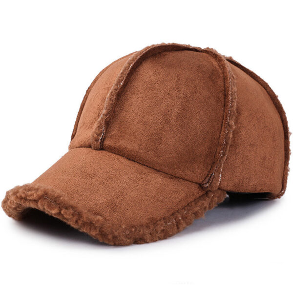 Cotton shade and ear protection baseball cap