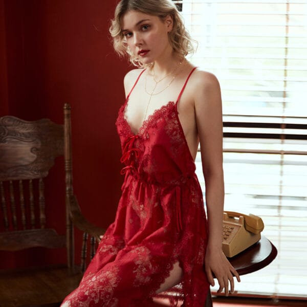 Women's Lace-Up Nightgown