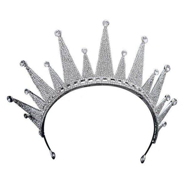 Luxury Sparkling Crystal Floral Bridal Jewelry Sets Rhinestone Tiaras Crown - Image 2