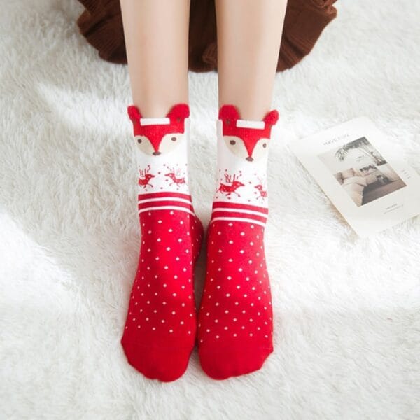 Women's 3D Christmas Socks - Image 4