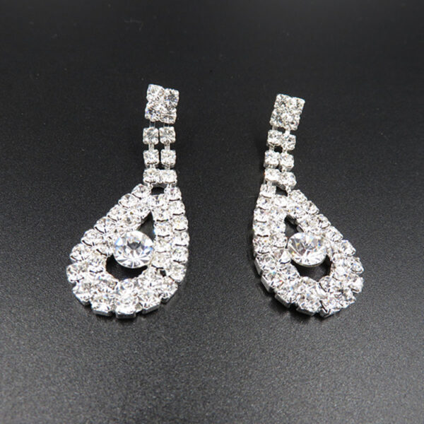 The New All-match Bride Bride Wedding Accessories Wholesale Diamond Suit Set Big Chain Necklace Set Wholesale - Image 3