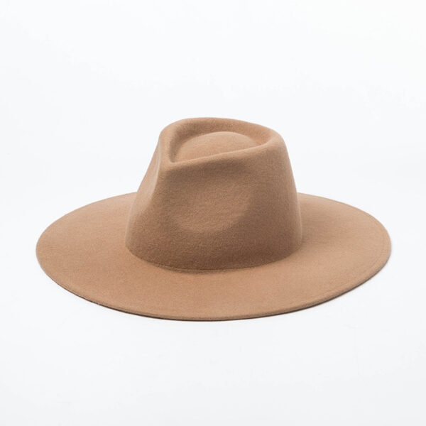 Fashion Casual Concave Shape Big Brim Jazz Hat - Image 2