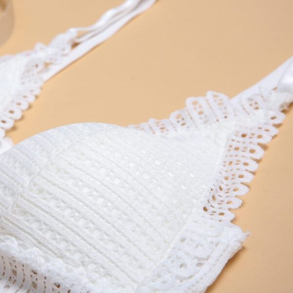 Lace-Trim Front Closure Bra - Image 3