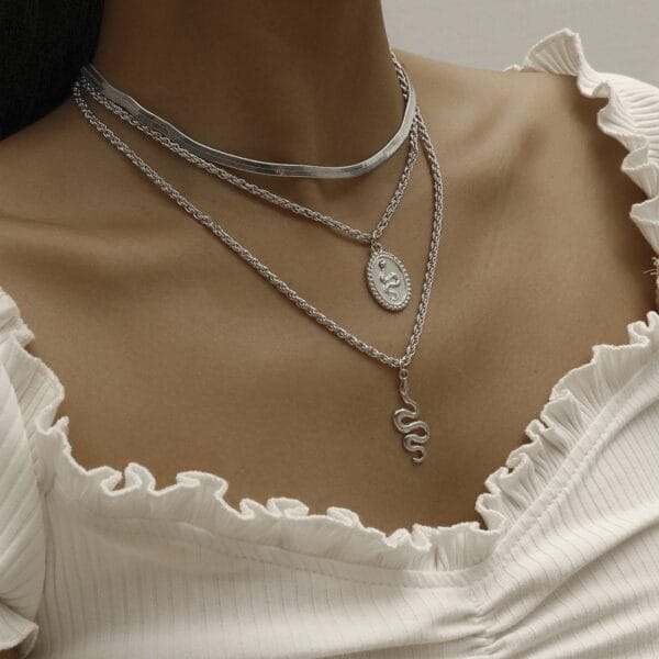 Classic Snake Necklace for Women - 27