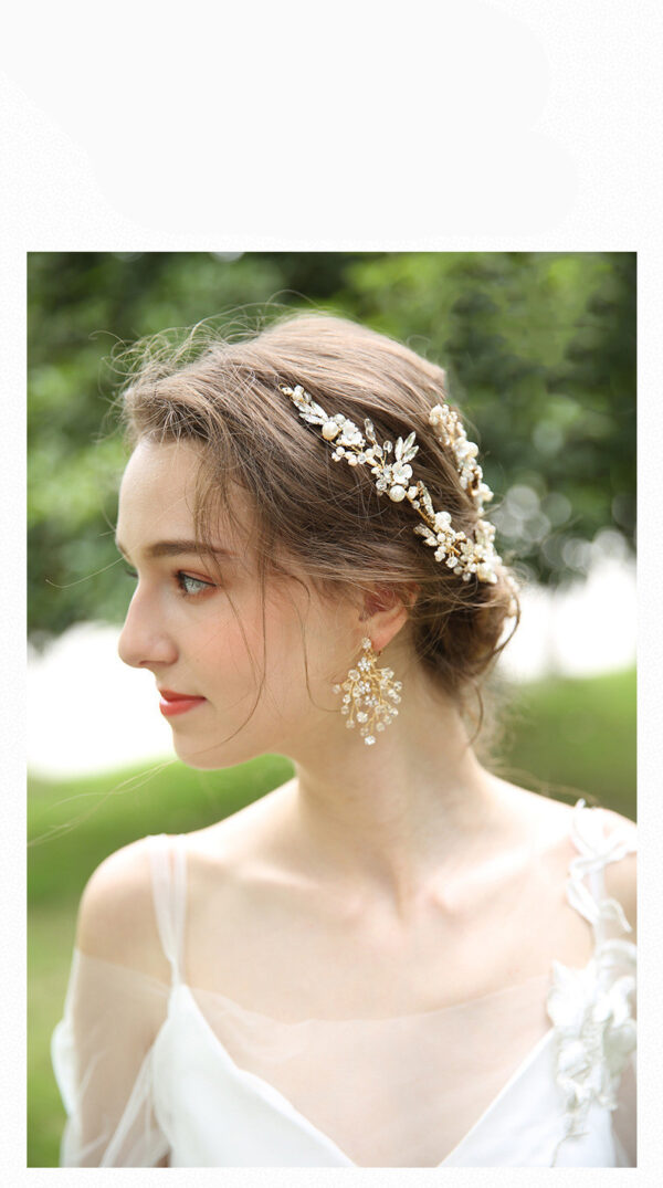 Bridal Wedding Jewelry Pearl Hair Clip - Image 3