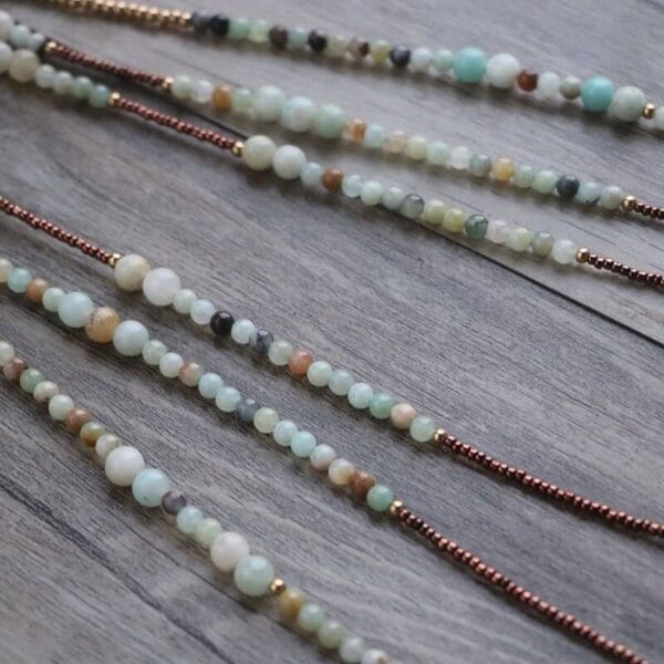 Women's Multilayered Amazonite Stone Necklace - Image 3