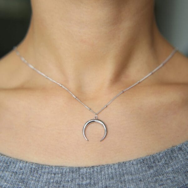 Women's Moon Pendant Necklace - Image 5