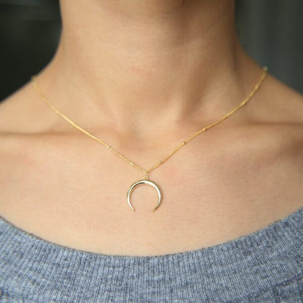 Women's Moon Pendant Necklace - Image 6