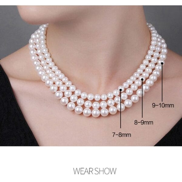 Round Freshwater Pearls Choker for Women - Image 5