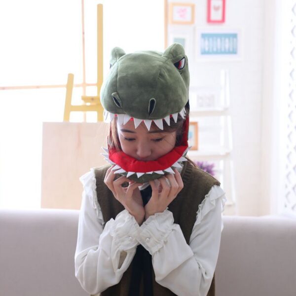 Creative Cute Dinosaur Hat Props Plush Headgear - Image 2