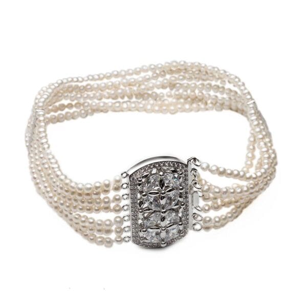 Multi Rows Pearls Choker for Women - Image 4