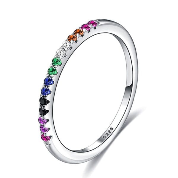 Women's Rainbow Color Finger Ring