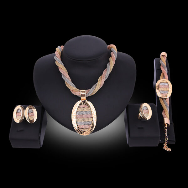 Four-piece Necklace Earrings And Bracelets - Image 2
