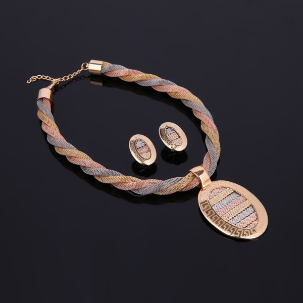 Four-piece Necklace Earrings And Bracelets - Image 5